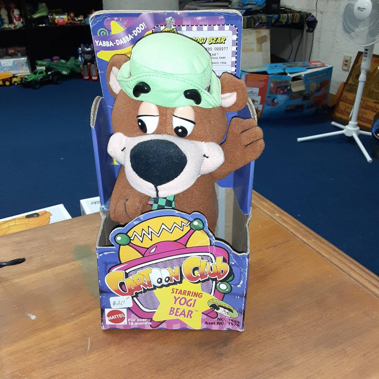 1993 Cartoon Network Cartoon Club Yogi Bear plush toy Etsy