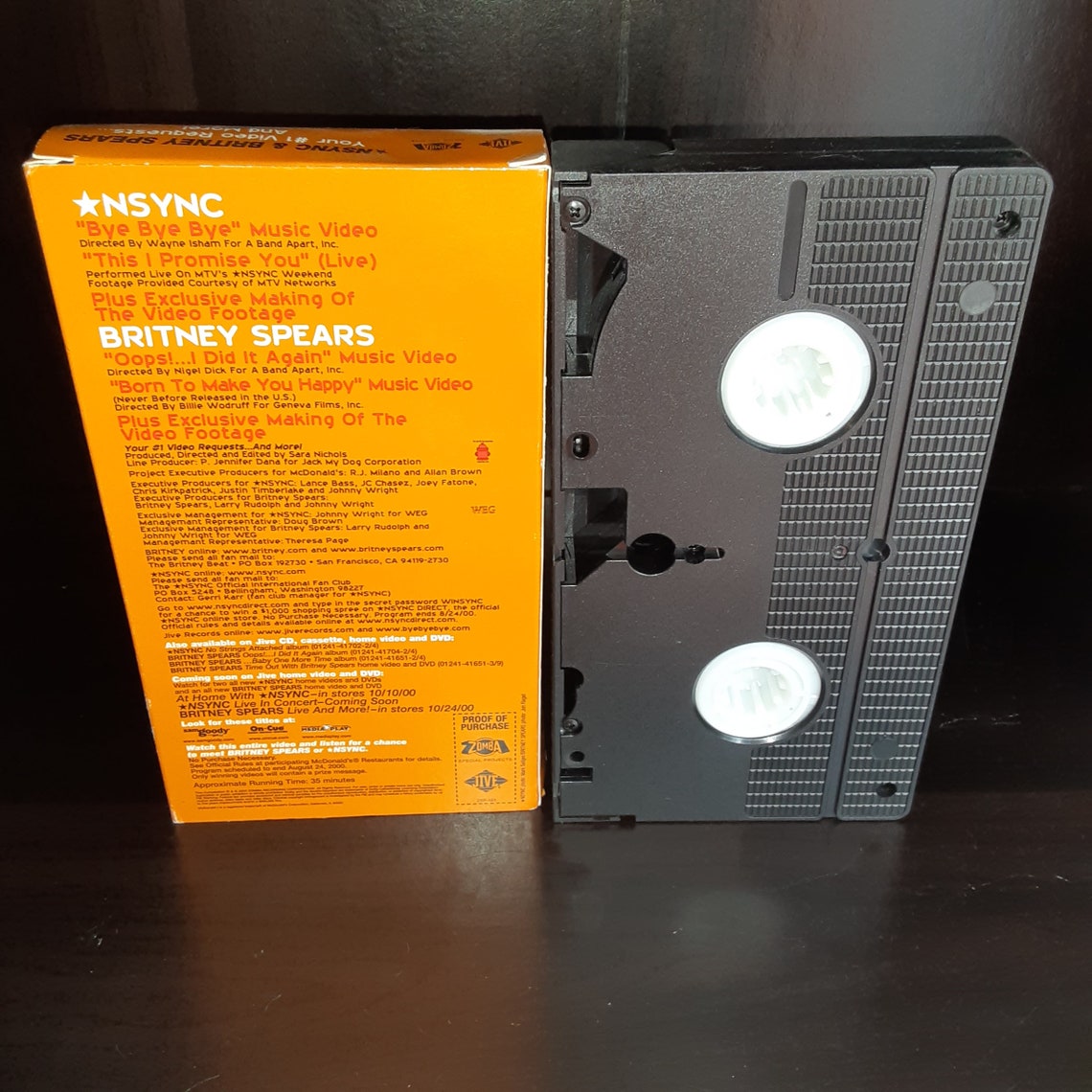 Vintage 2000 McDonalds promo vhs tape Britney Spears / NSYNC Etsy