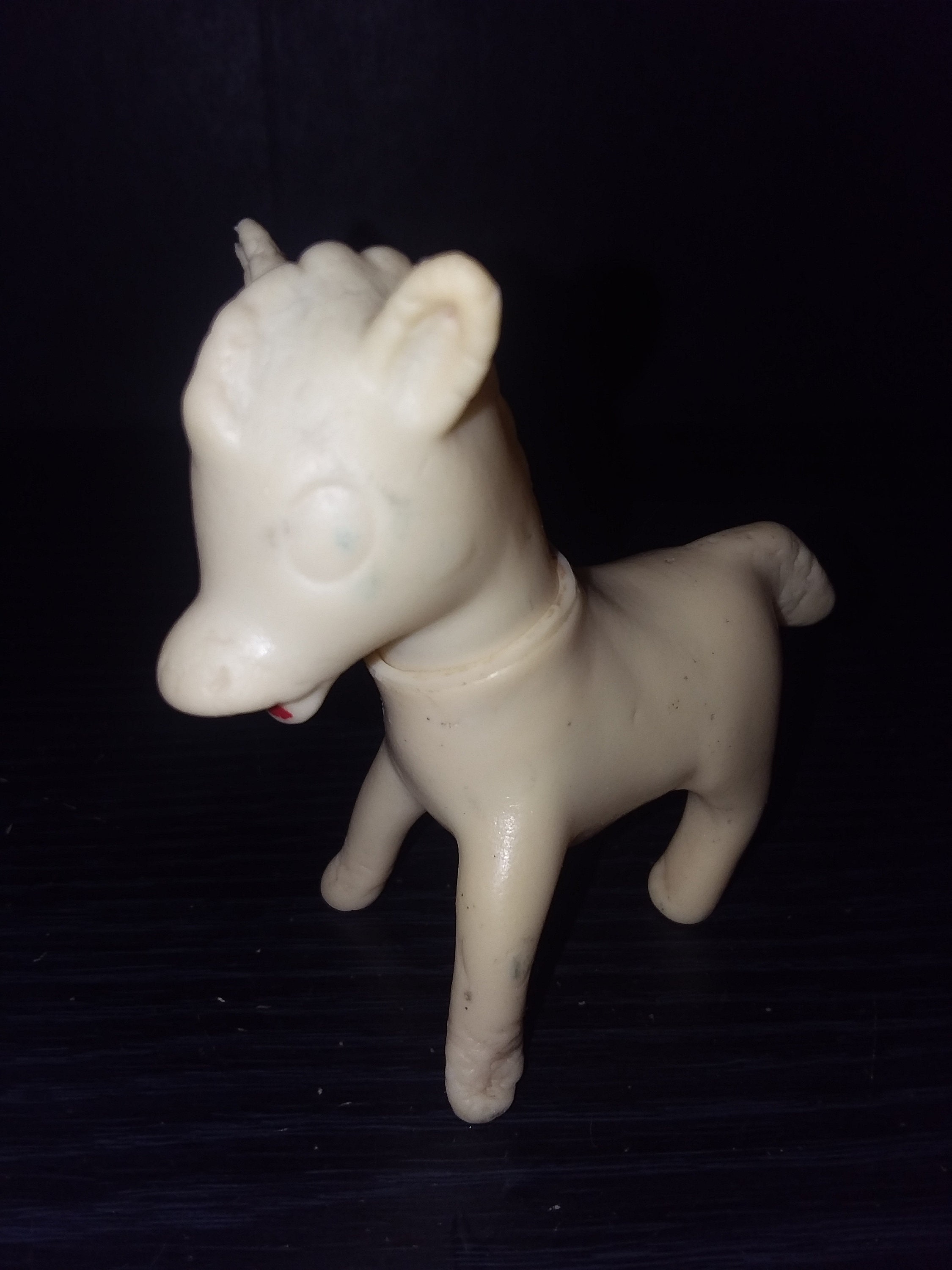 Vintage Rubber Donkey Horse Squeeze Toy Squeaky Etsy