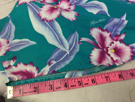 Vintage Orchid Fashions Hawaii Womens Size L Blue… - image 8