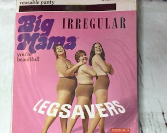 Medias vintage Big Mama Leg Savers: medias beige (sujeción grande)