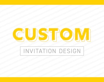 Diseño de invitación personalizado