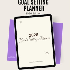 2026 Goal Setting Planner | Printable Actionable Goals (Digital Download)