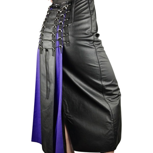 Leather Dominatrix skirt Mistress attire