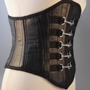 Leather waist underbust cincher - Soft But Savage