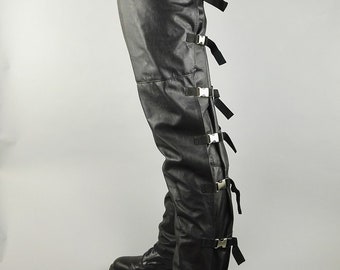 Leather Punk Bondage Trousers - Etsy
