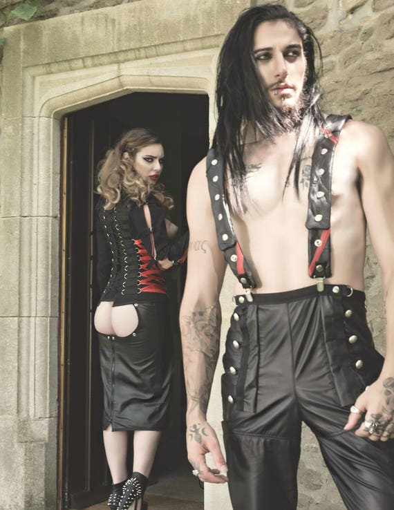 Spanking Hobble Skirt in Black Leather - Etsy