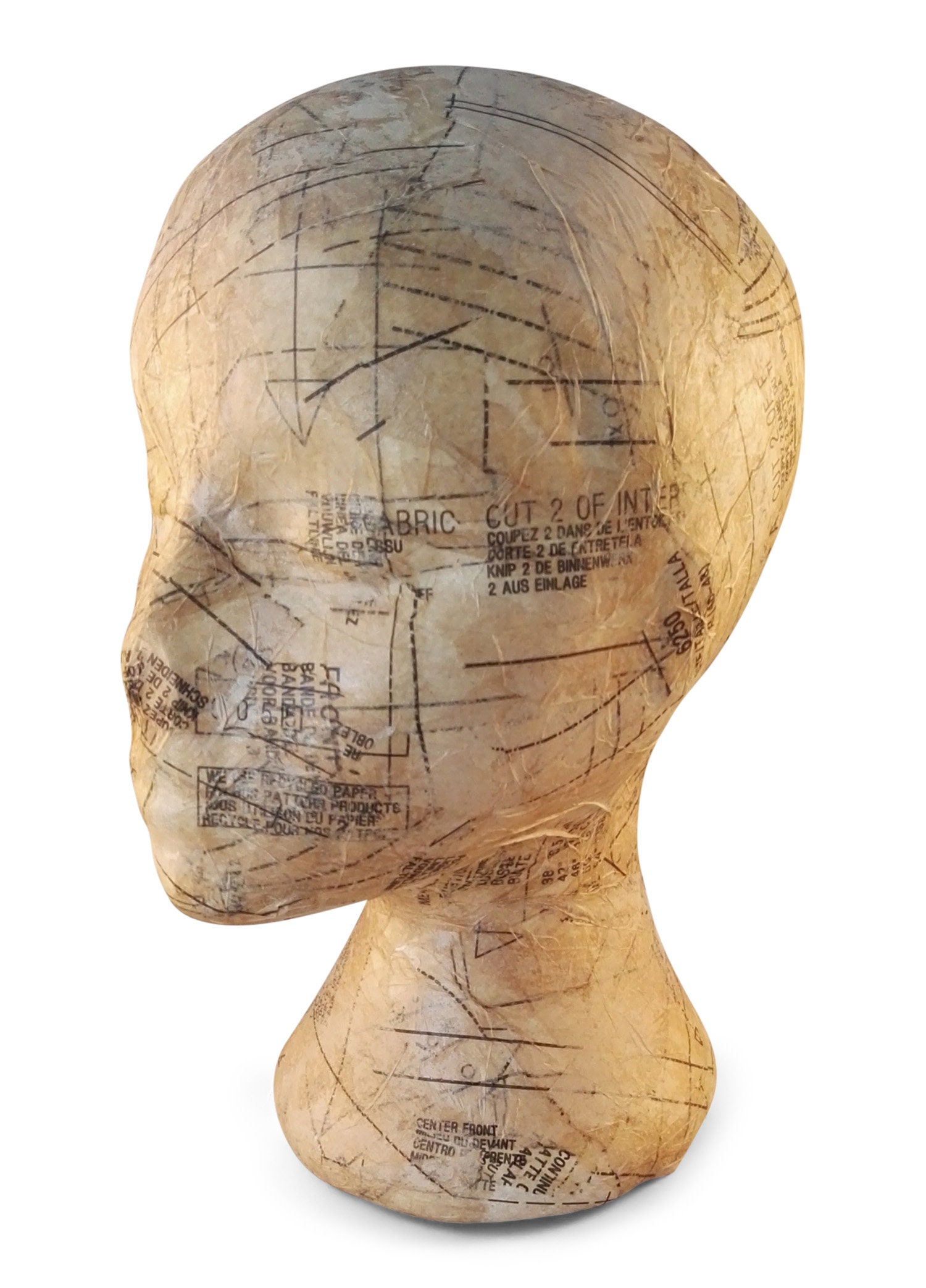 Paper mache mannequin head store display Etsy