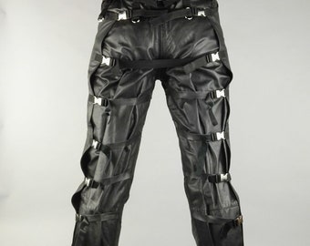 bondage design leather smoker pants イルセ bondage design leather smoker pants イルセ