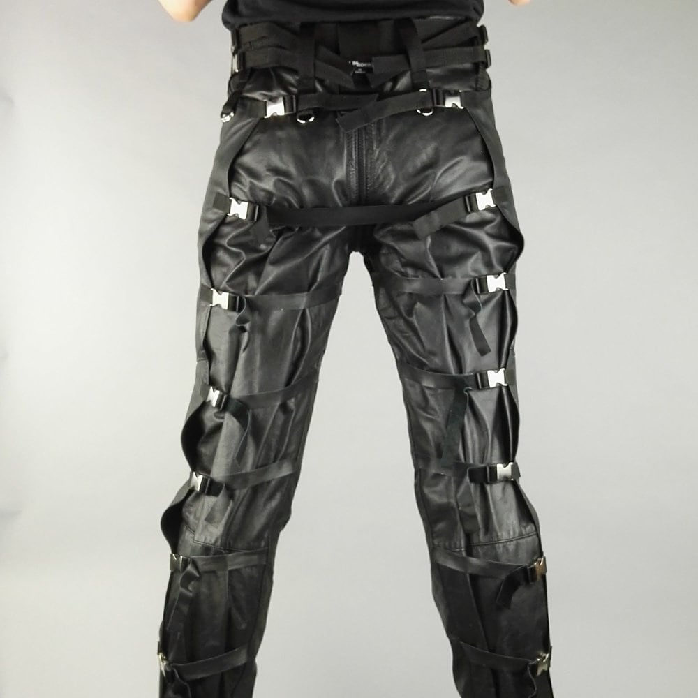 Leather Punk Bondage Trousers - Etsy