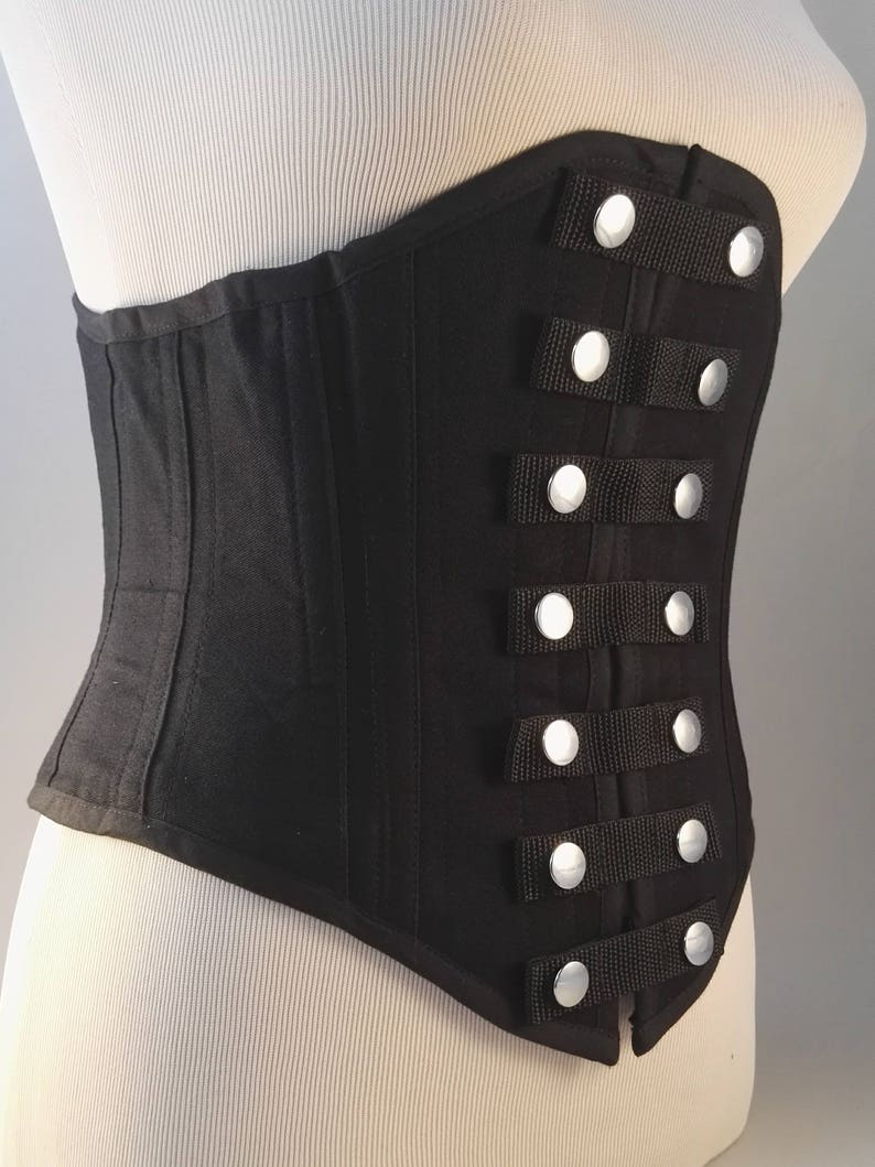 Fetish underbust steel boned waist cincher | Etsy