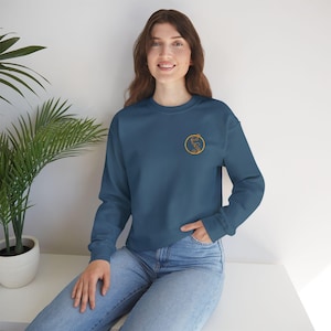 Shiz University Inspired Design Embroidered Sweatshirt - Wicked Movie/Musical