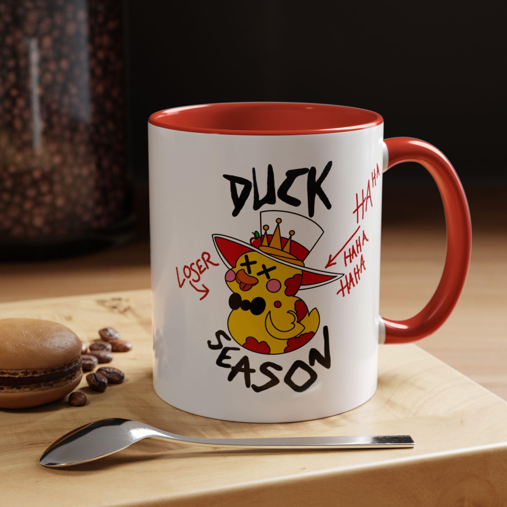 Duck Season Mug | Hazbin Hotel Inspired Rubber Duck With Lucifer