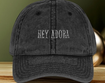 Hey Adora Embroidered Vintage Cap with Quote from She-Ra
