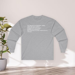 Sabrina Carpenter Manchild Song Lyric Front & Back Long Sleeve Unisex Shirt image 8