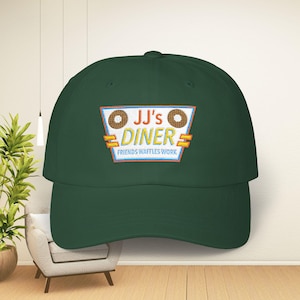 JJ's Diner Friends Waffles Work Embroidered Hat | Parks and Recreation Inspired image 4