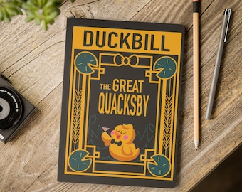 The Great Quacksby Playbill Hazbin Hotel Inspired Journal | Softcover Duckbill Notebook