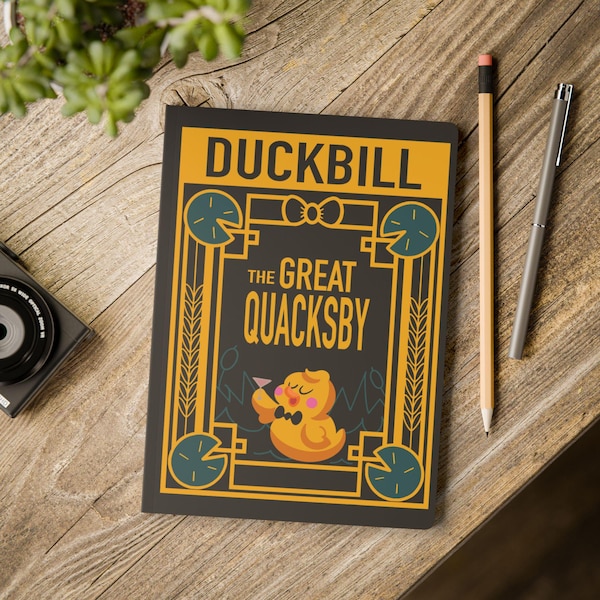 The Great Quacksby Playbill Hazbin Hotel Inspired Journal | Softcover Duckbill Notebook