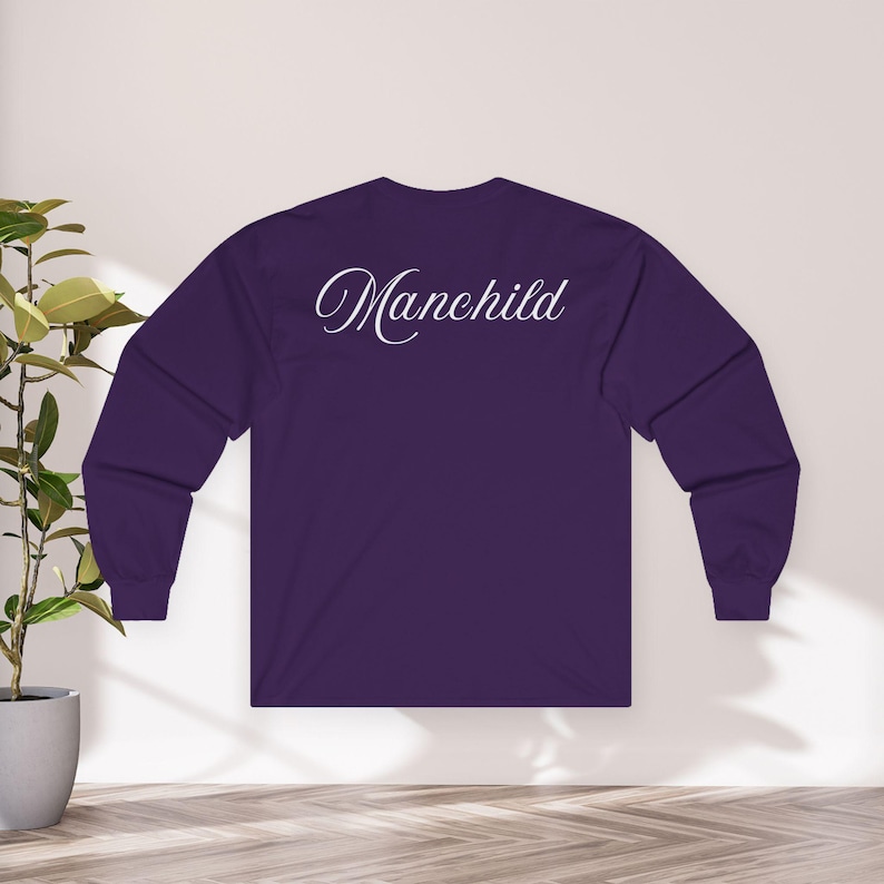 Sabrina Carpenter Manchild Song Lyric Front & Back Long Sleeve Unisex Shirt image 5