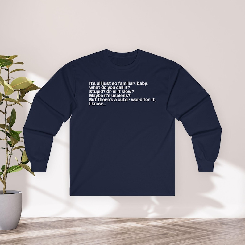 Sabrina Carpenter Manchild Song Lyric Front & Back Long Sleeve Unisex Shirt image 1