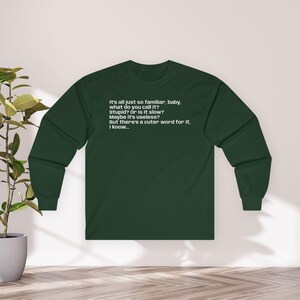 Sabrina Carpenter Manchild Song Lyric Front & Back Long Sleeve Unisex Shirt image 4