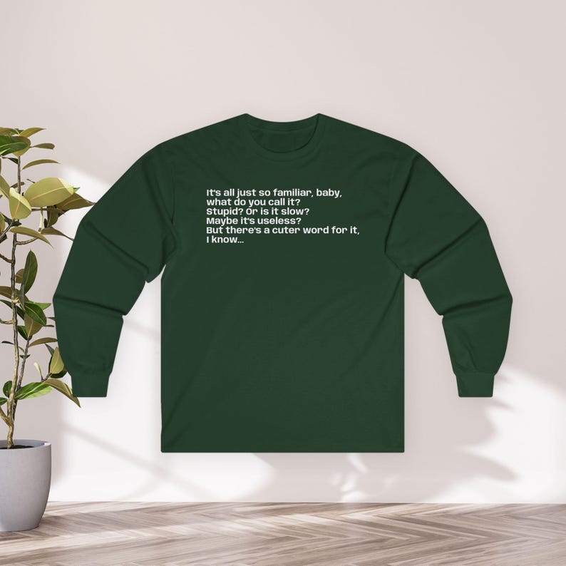Sabrina Carpenter Manchild Song Lyric Front & Back Long Sleeve Unisex Shirt image 4