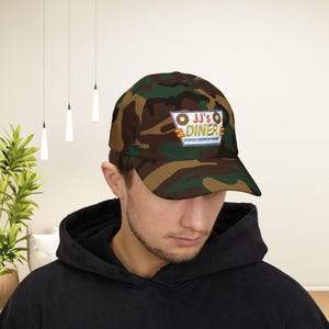 JJ's Diner Friends Waffles Work Embroidered Hat | Parks and Recreation Inspired image 3