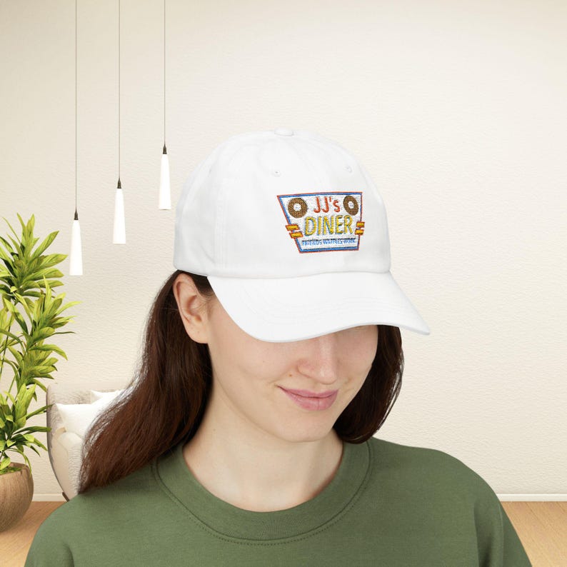 JJ's Diner Friends Waffles Work Embroidered Hat | Parks and Recreation Inspired image 2