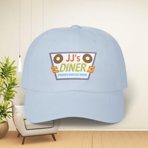 JJ's Diner Friends Waffles Work Embroidered Hat | Parks and Recreation Inspired image 1