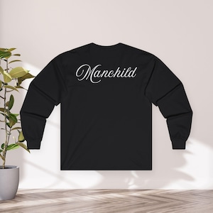 Sabrina Carpenter Manchild Song Lyric Front & Back Long Sleeve Unisex Shirt image 2