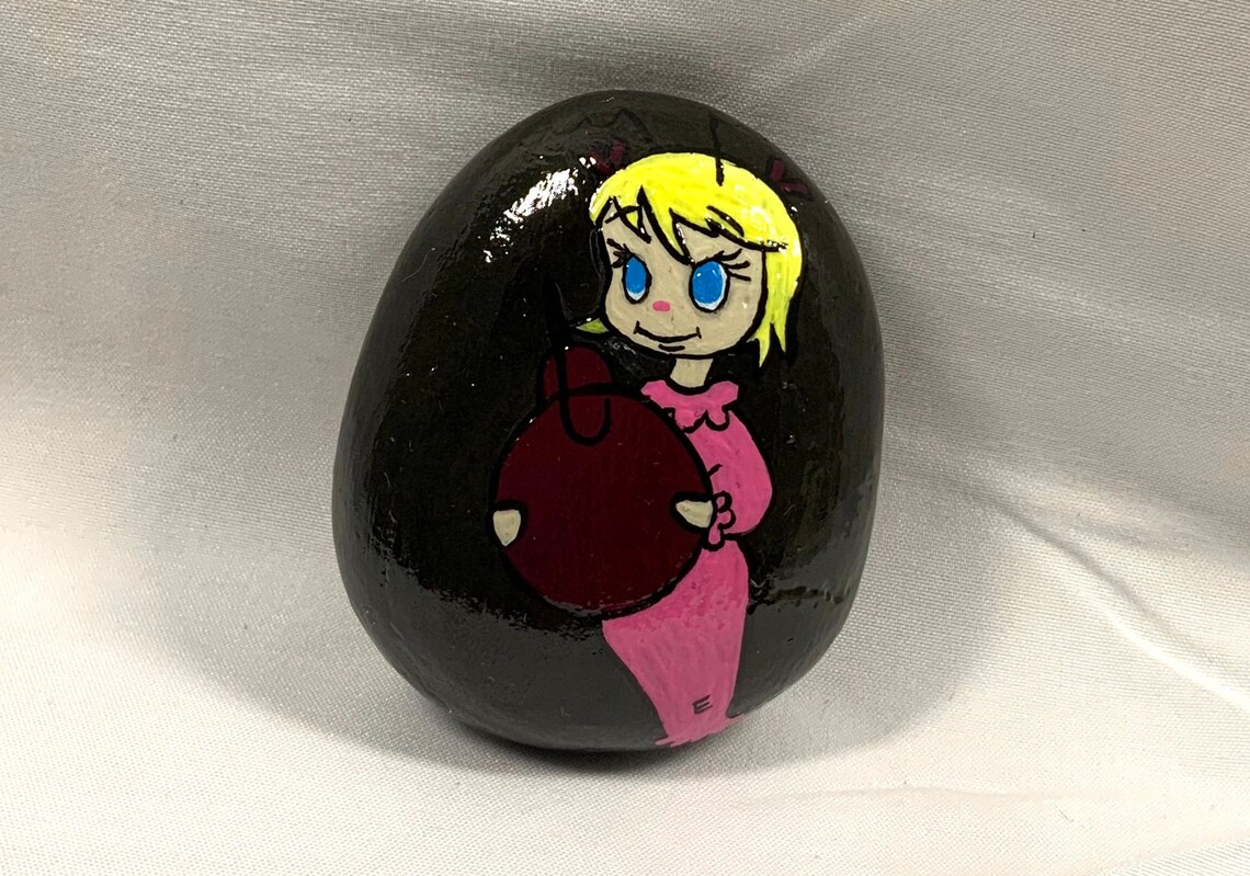 Hand Painted Rock Paperweight Home Decor Yard Decor Gift Etsy