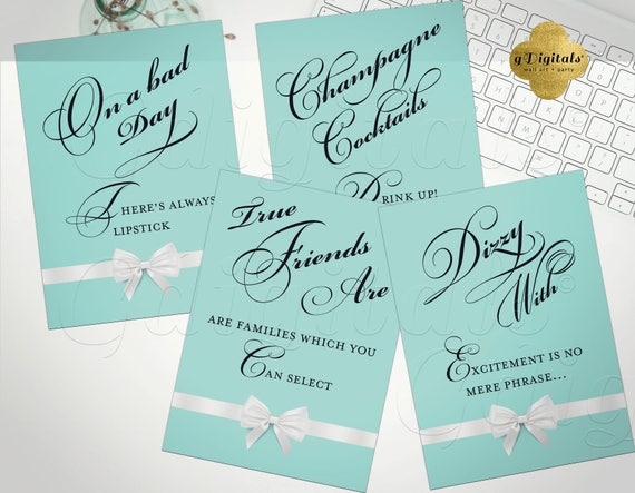 Breakfast At Tiffanys Party Decorations With Audrey Hepburn Etsy