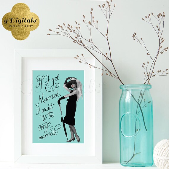 Audrey Hepburn Favors Gifts Shower Table Decorations If I Get Etsy