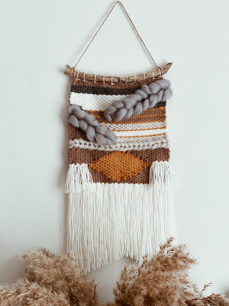 Woven Wall Hanging Weaving Wall Hanging Wall Decor Wool Etsy