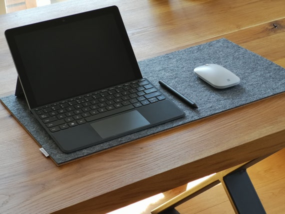 Desk Mat Dark Grey 100 Wool Felt Desk Blotter Pad Custom Etsy