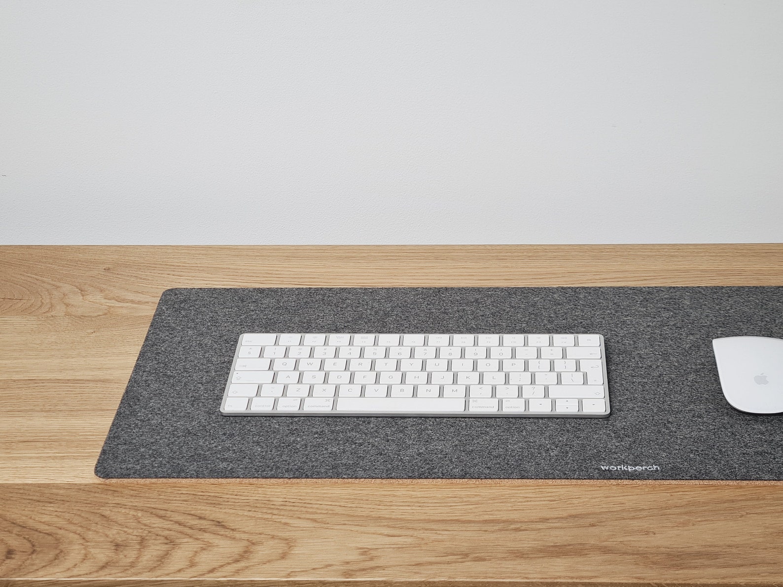 Desk Mat // Dark Grey Premium Wool Home Office Desk Etsy