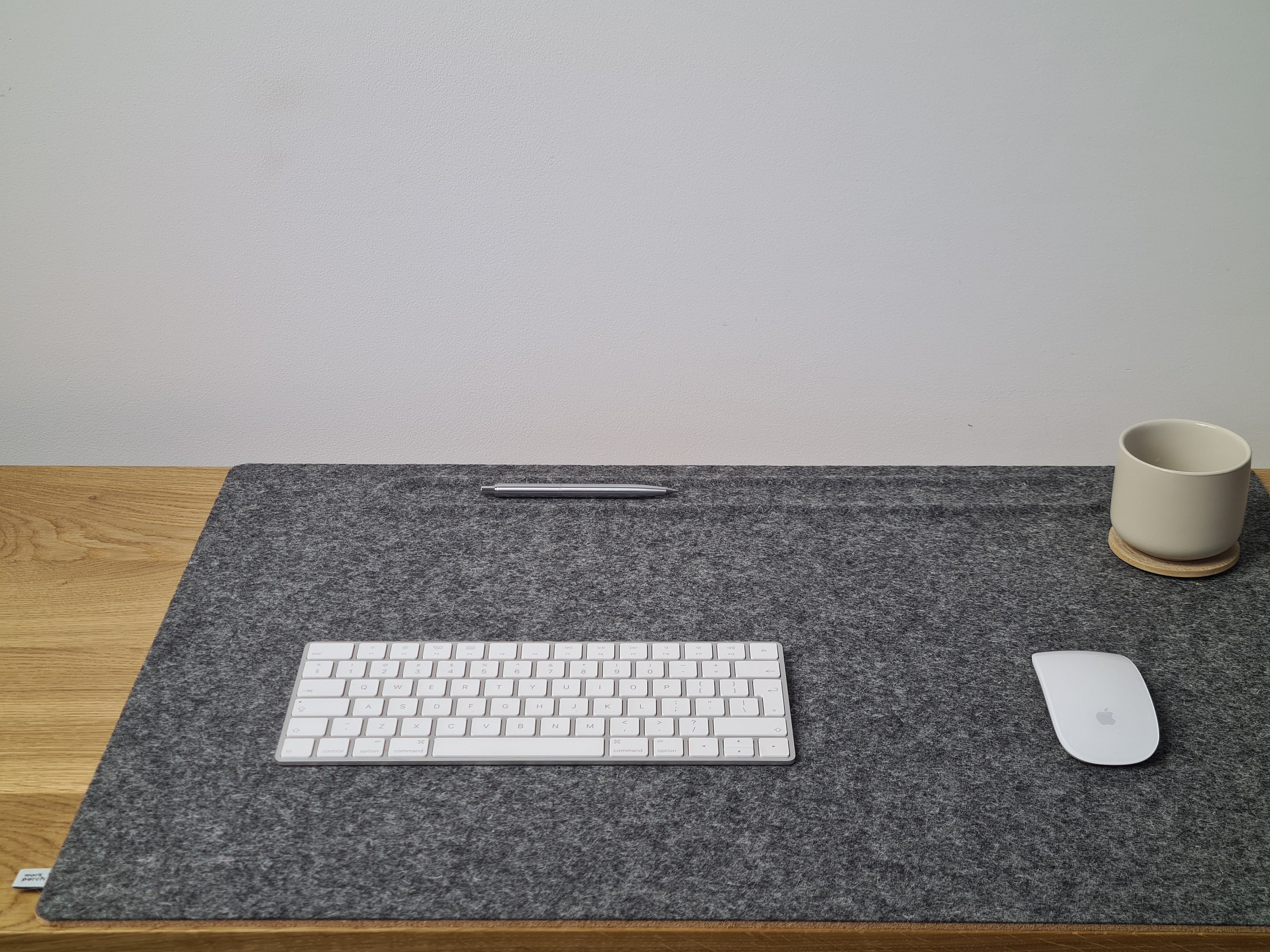 XL Wool Felt Desk Mat // Black 100 Merino Wool Home Office Etsy