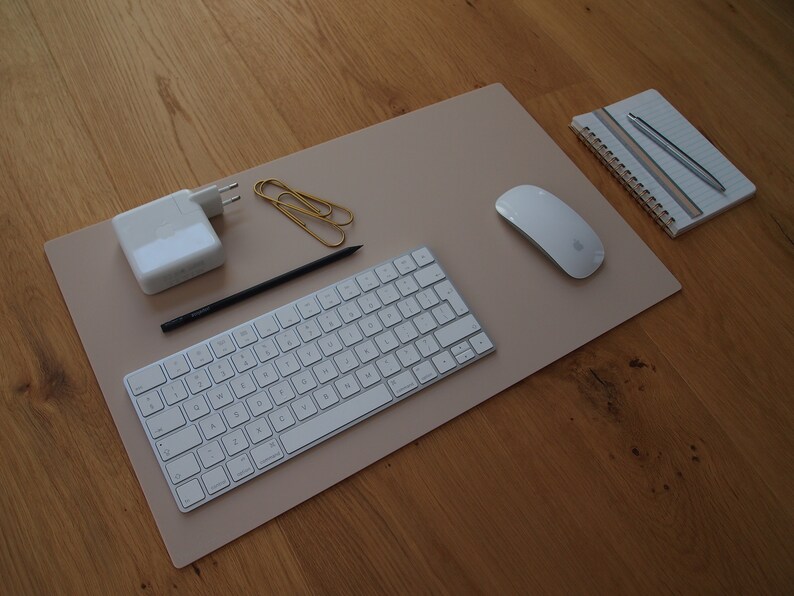 Matte Beige Desk Pad Matte Finish Desk Pad Workspace Mat Etsy
