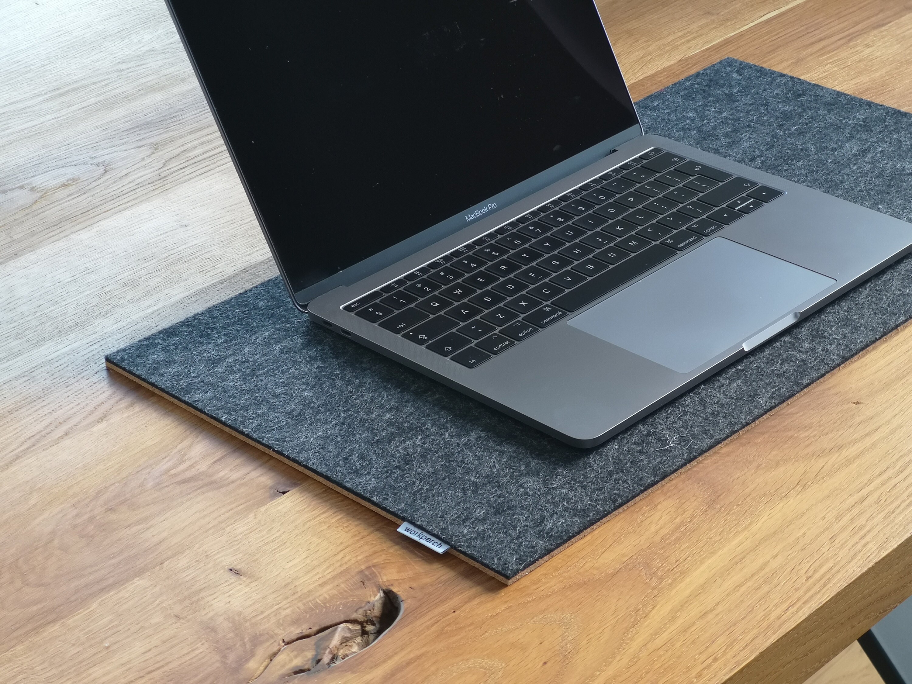 DESK MAT Black/Grey Wool Felt Desk Mat Home Office Desk Etsy
