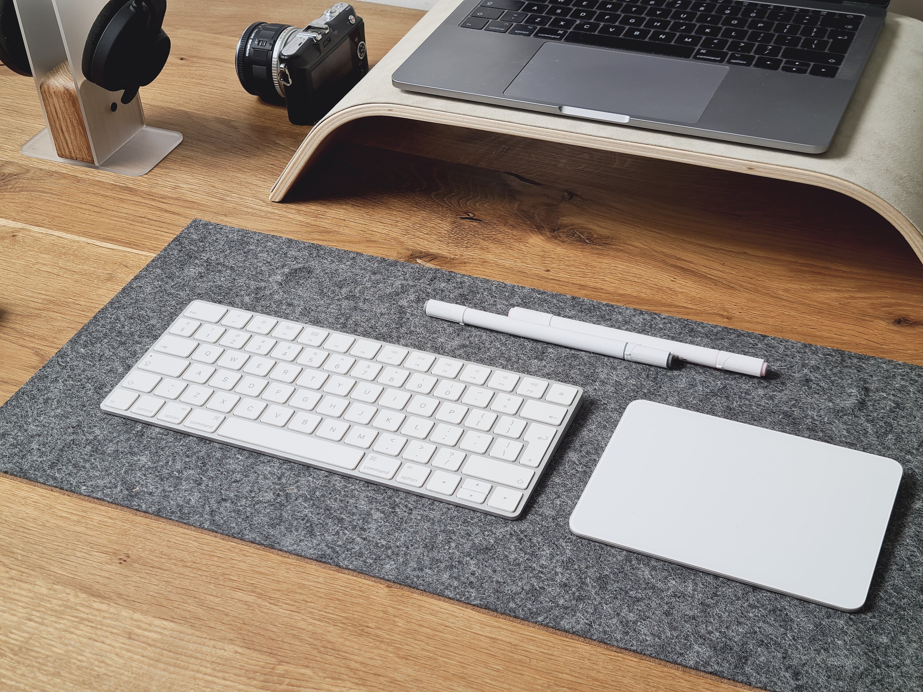 Merino Wool Keyboard Mat // Beige Home Office Desk Etsy