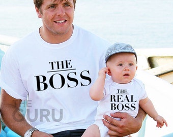 father and newborn son matching outfits