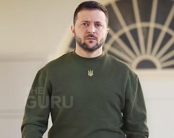 Oekraïens sweatshirt, Oekraïens sweatshirt, sweatshirt Zelensky, Oekraïens cadeau, Oekraïens wapenschild, trui met drietand, drietand Oekraïne