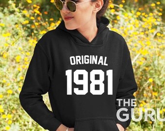40er Jahre Hoodie 1981 Geburtstag Hoodie 40 Geburtstag Hoodie 40 Geburtstag Geschenk 40 Geburtstag Geschenk original 1981 Hoodie 1981 Geschenk 40 Geburtstag