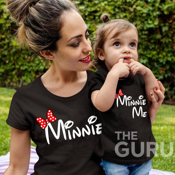 Chemises maman et moi, chemises mère et fille, chemises maman et fille, tenues assorties, chemise minnie me, maman et moi