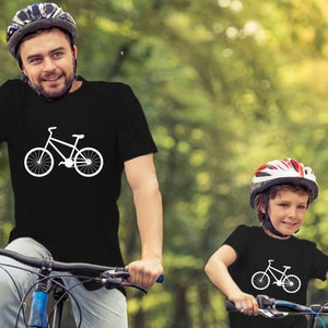 Fathers day gift father and son matching shirts dad and son matching shirts father and daughter matching shirts bicycle t shirts