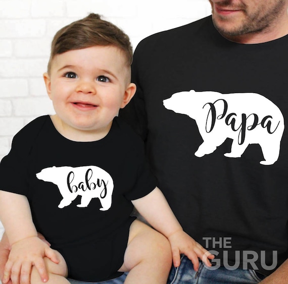Baby bear onesie baby bear bodysuit baby bear outfit dad and son shirts dad and baby matching shirts dad and baby shirts dad and daughter