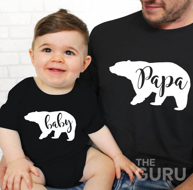 Baby Bear Onesie Baby Bear Bodysuit Baby Bear Outfit Dad and Etsy