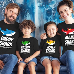 サメの家族のシャツ、ママのサメのシャツ、パパのサメのシャツ、サメのシャツ、兄弟姉妹のサメのシャツ、おばあちゃんのサメの家族のシャツ、サメのうんち