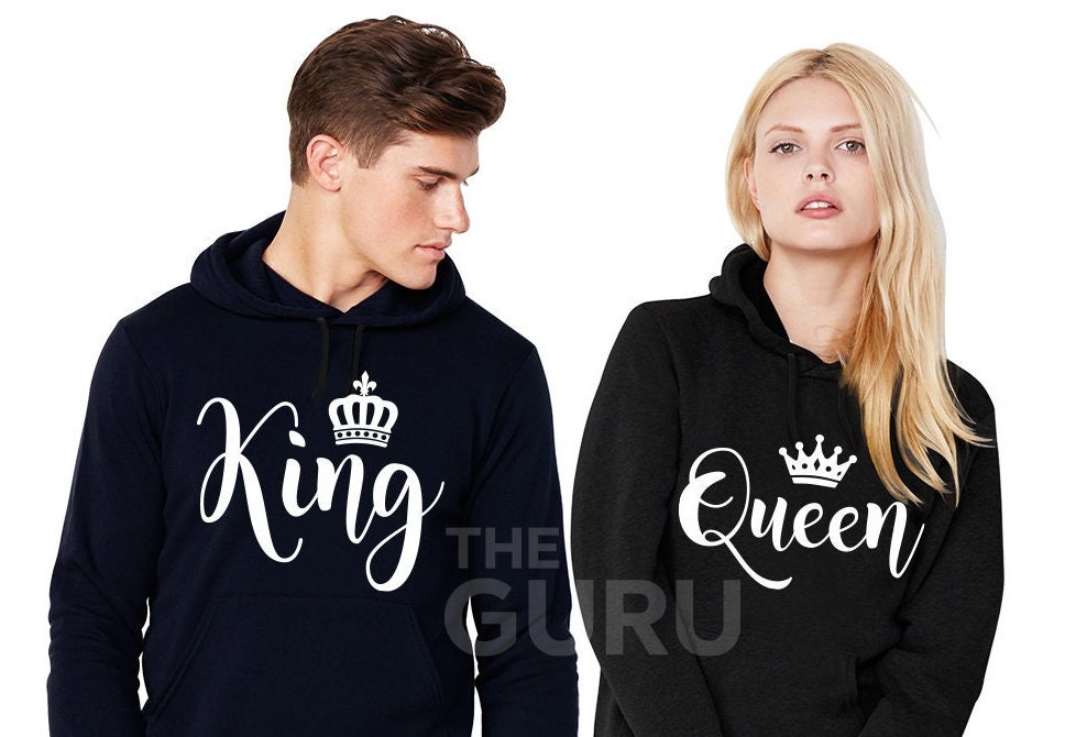 King queen hoodie Etsy Mexico