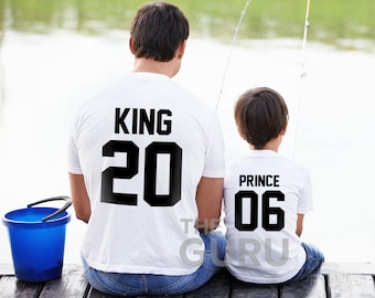 Far och son matchande t-shirts pappa och son matchande t-shirts fars dag present stor man liten man t-shirts pappa och barn matchande t-shirts far